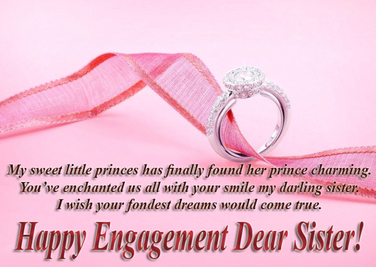 Engagement Wishes for Sister