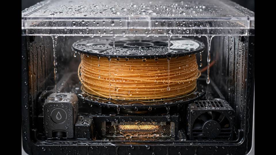 how to dry wet filament